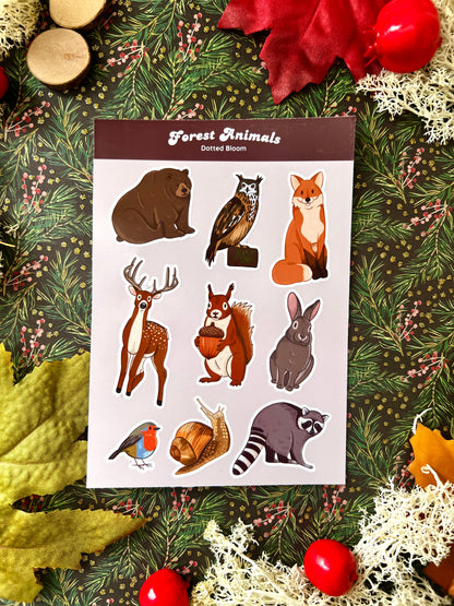 Forest Animals Stickersheet