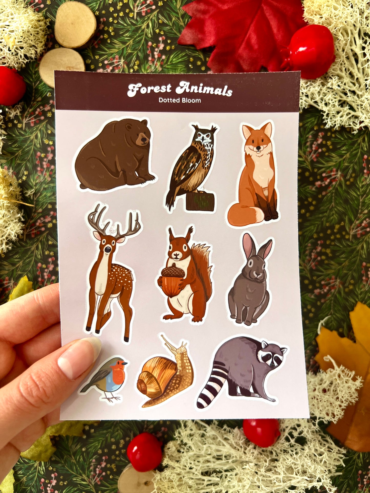 Forest Animals Stickersheet