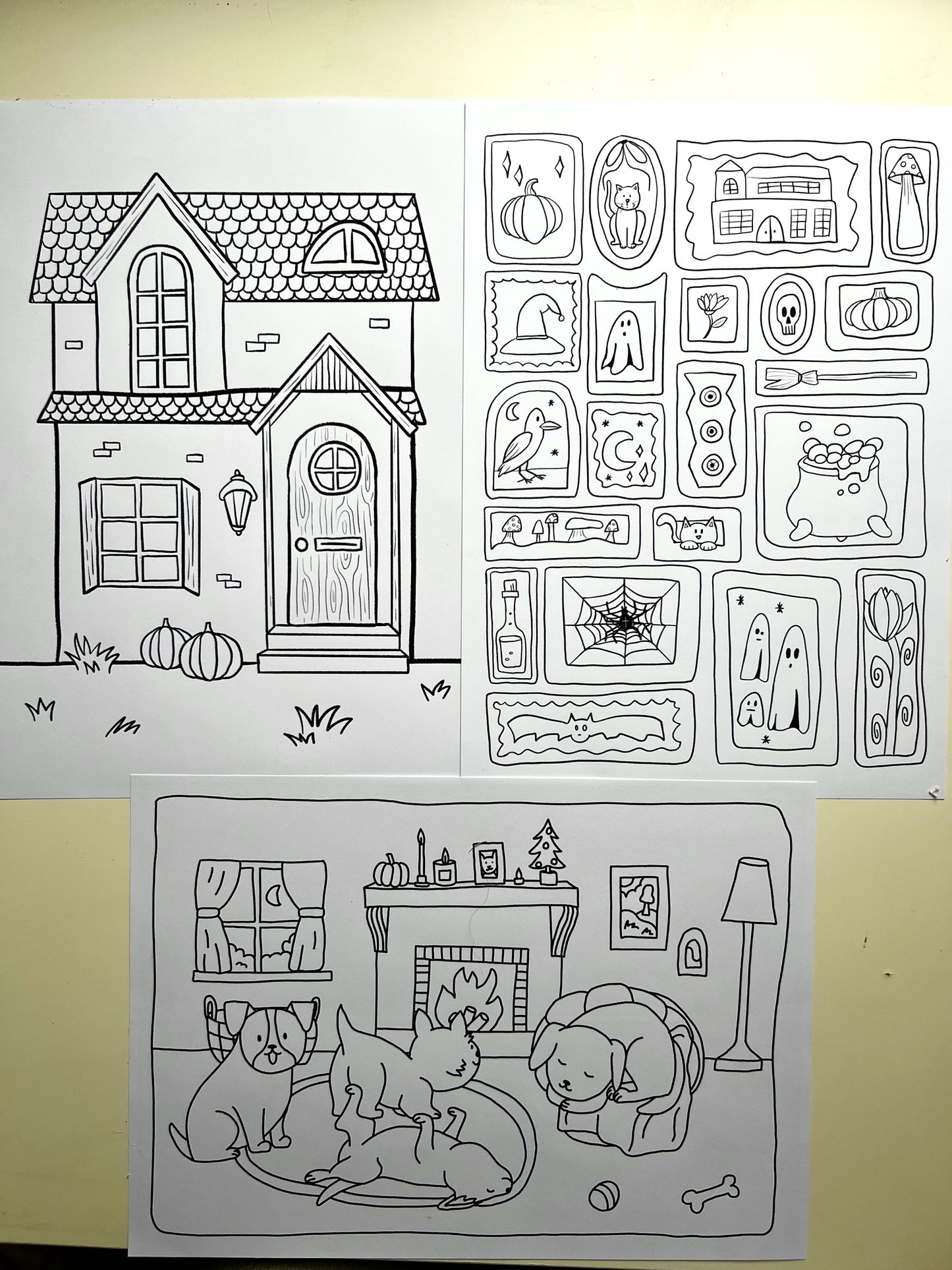 3 Herfst Kleurplaten (A4)