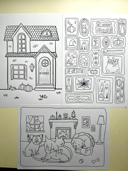 3 Herfst Kleurplaten (A4)